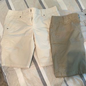 Ann Taylor size 4 Bermuda shorts 2 pair almost new